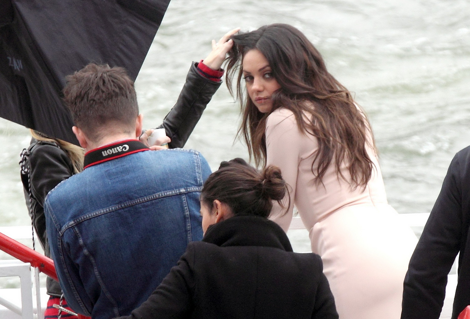 Mila Kunis paparazzi ass photos at Christian Diors yacht in Paris,and out on a d #75272299