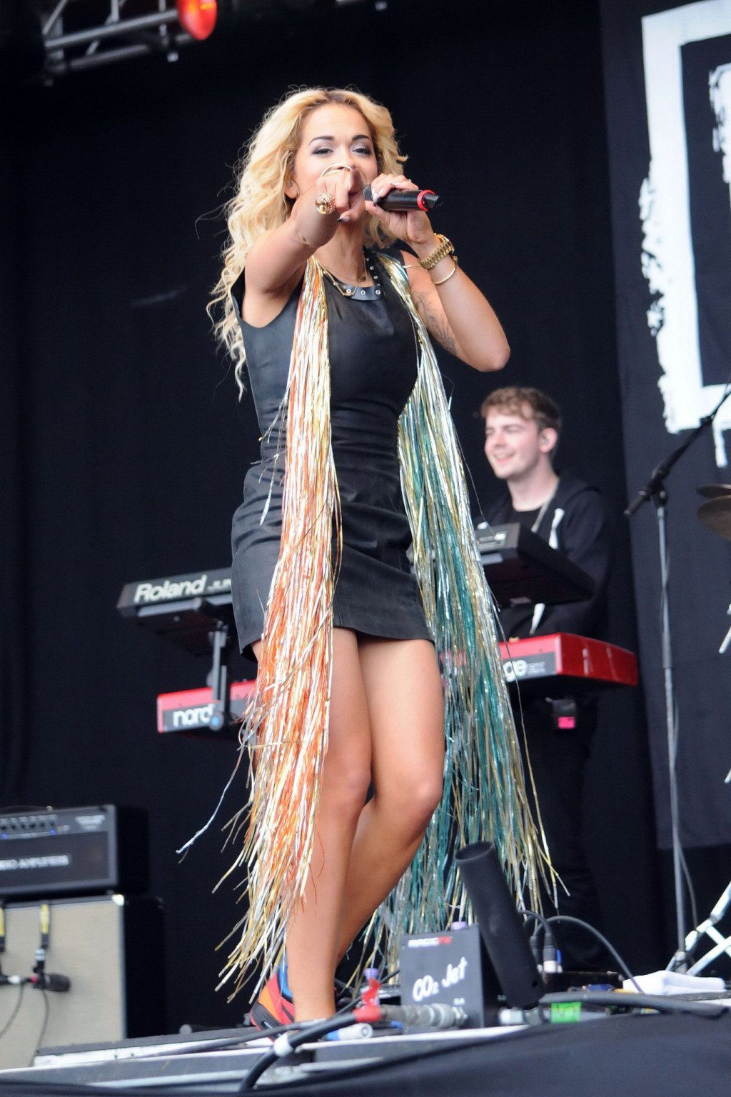 Rita Ora upskirt while performing at 'T in the Park #75257716