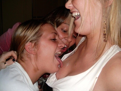 Awesome Drunk College Girls flashing impossibly perky tits #76398736