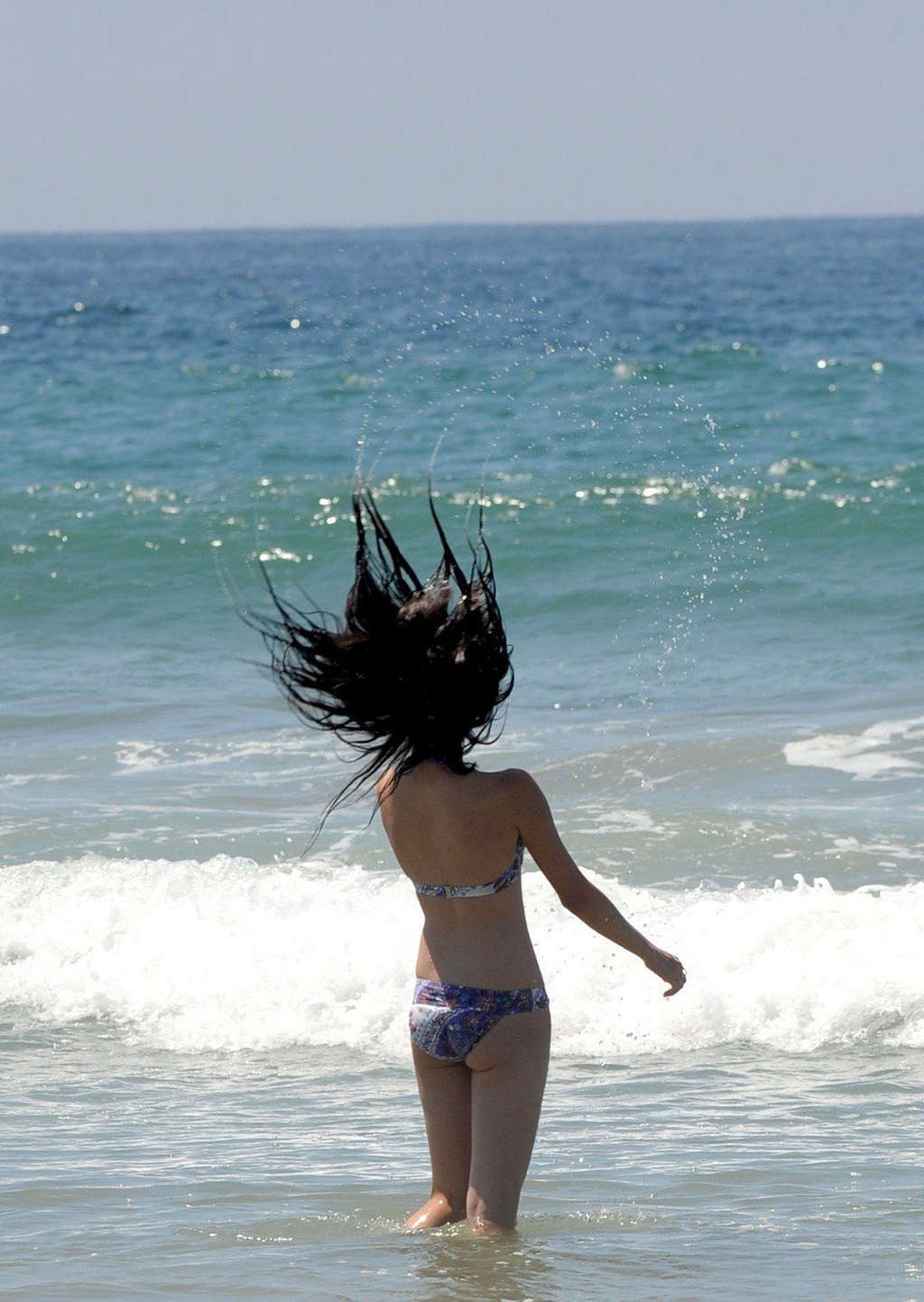 Selena Gomez exposing sexy body and hot ass in bikini on beach #75334847