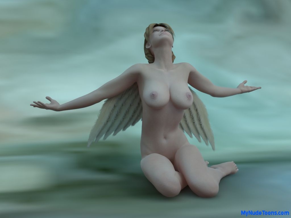 Desnudo toon babe posando ángel
 #69650457