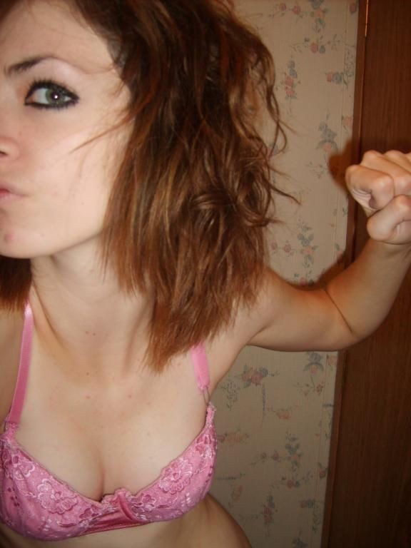 Hot brunette emo chick self-shooting #68307701