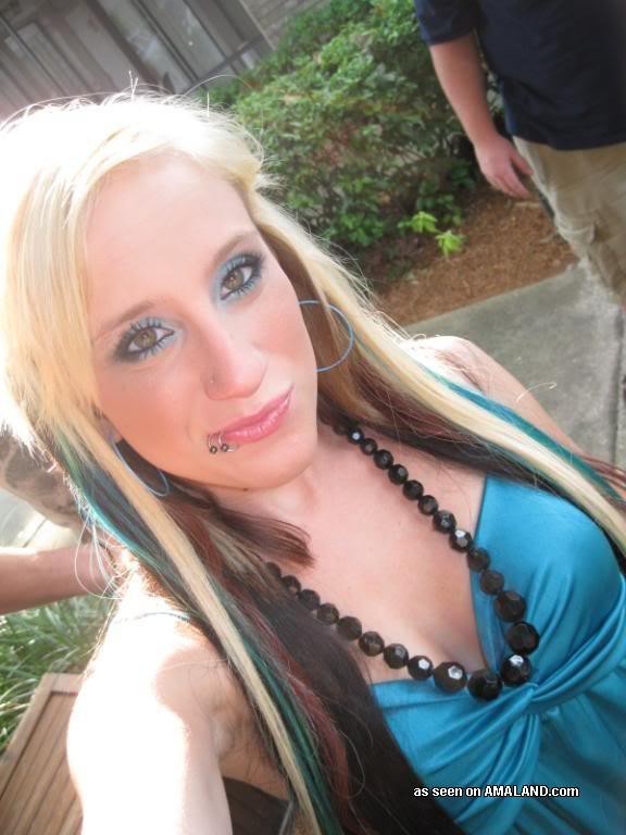 Compilation of an amateur punk chick posing for the cam #75702529