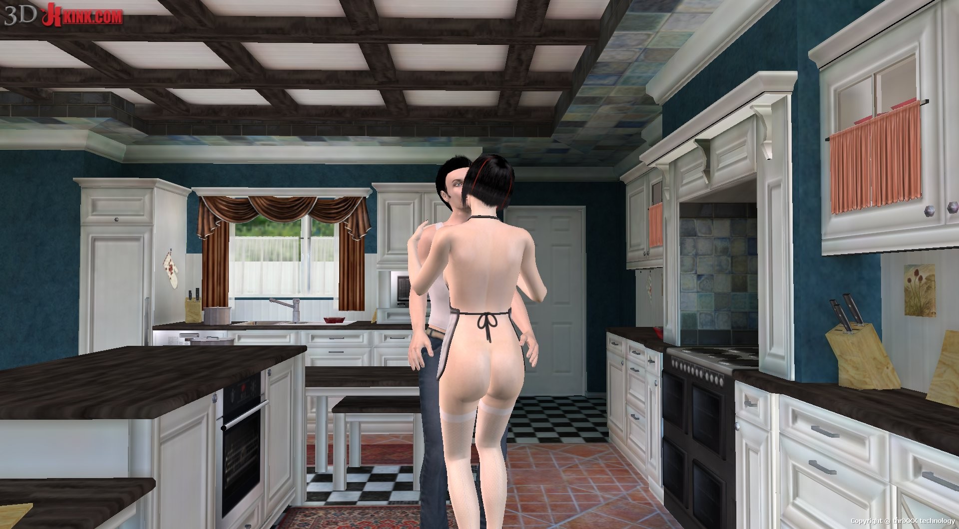 Hot BDSM Sex Action Created In Virtual Fetish 3d Sex Game!