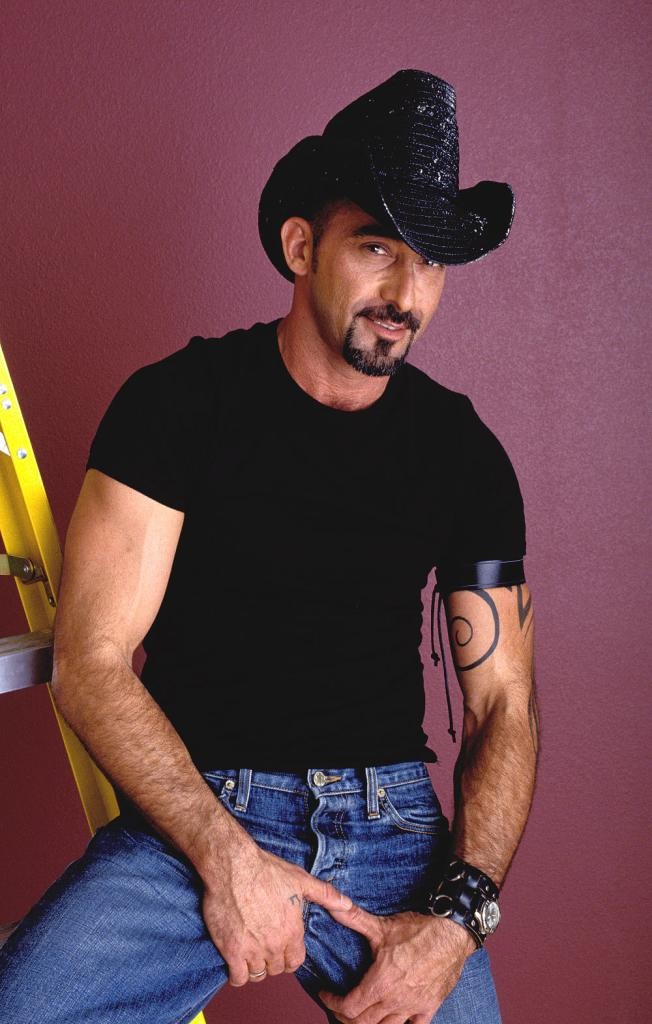 Horny big cock gay bear loves to tease and posed in cowboy hat #76976512