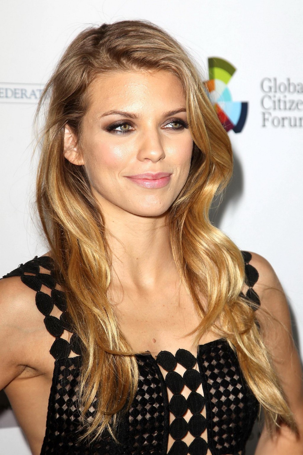 AnnaLynne McCord braless wearing a partially see through dress at the UN Women f #75170676