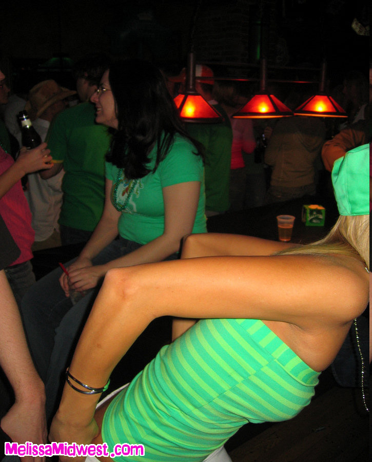 Melissa Midwest out at the bars for St Paticks Day #67102442