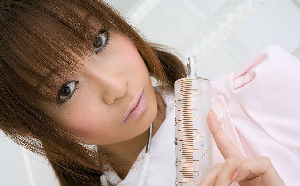 Japanese nurse Misa Kikouden shows ass and titties
