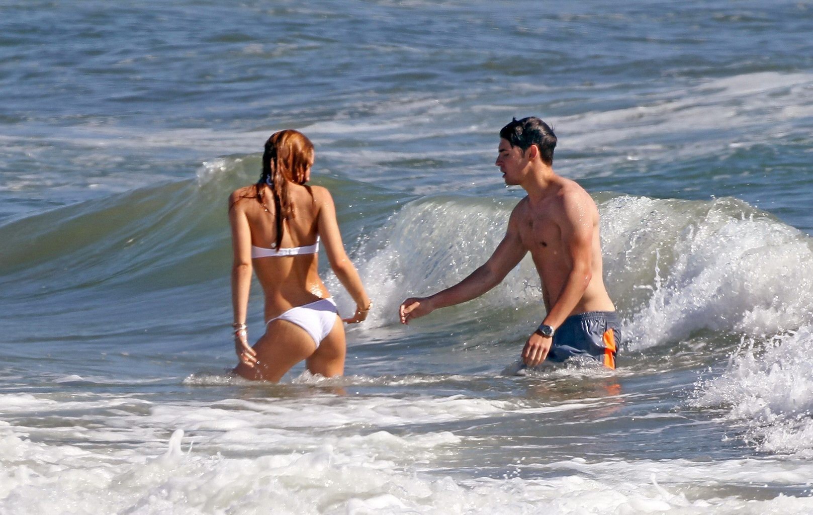 Bella Thorne showing off her bikini body on a beach #75164759