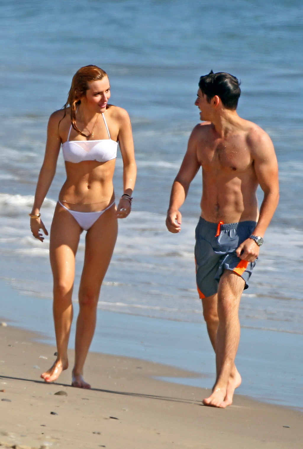 Bella Thorne showing off her bikini body on a beach #75164778