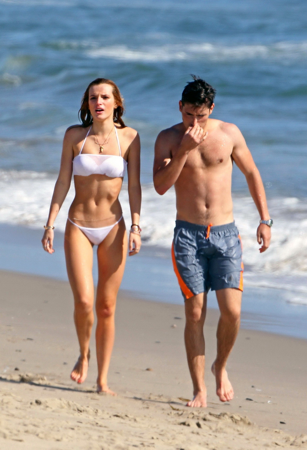 Bella Thorne showing off her bikini body on a beach #75164783