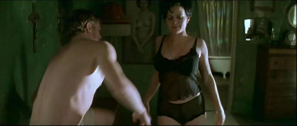 Carla Gugino showing her nice big tits and hairy pussy in nude movie scene #75339378