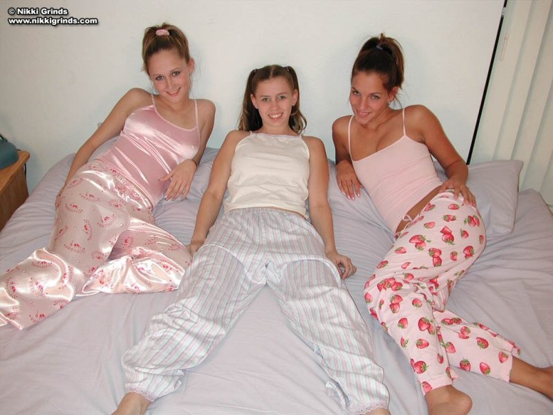 Three lesbian teens get horny together #67813059