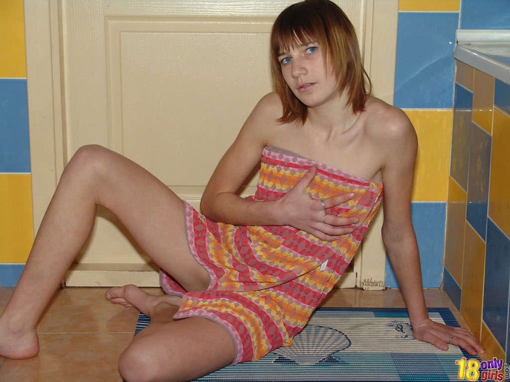 Shy young amateur lady spreading #79004699