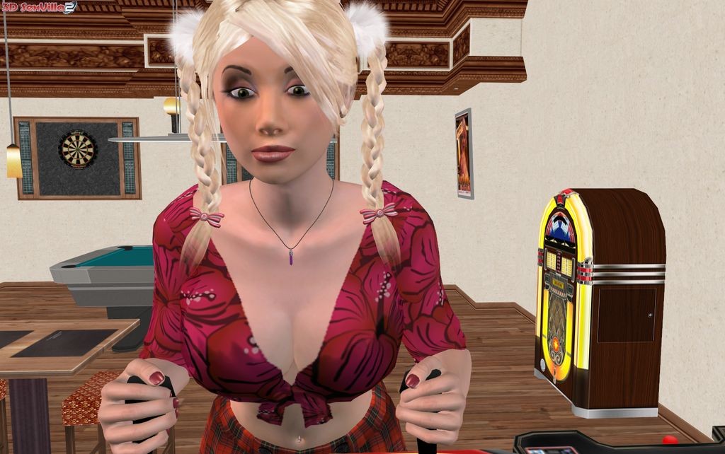 Busty 3d animierte Babe knallte auf einer Arcade-Maschine
 #69483538