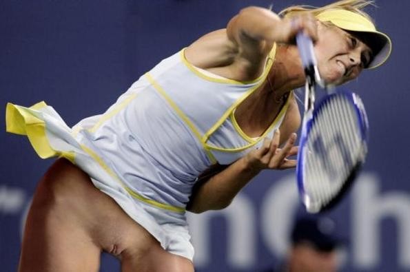Sporty celebrity Maria Sharapova hard fucked in public #67086587