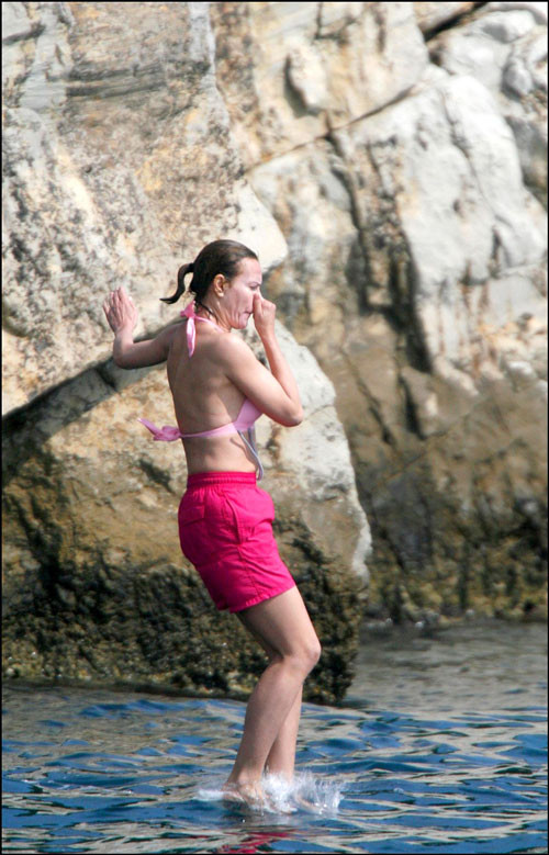 Carole Bouquet showing her nice big tits on boat #75409039