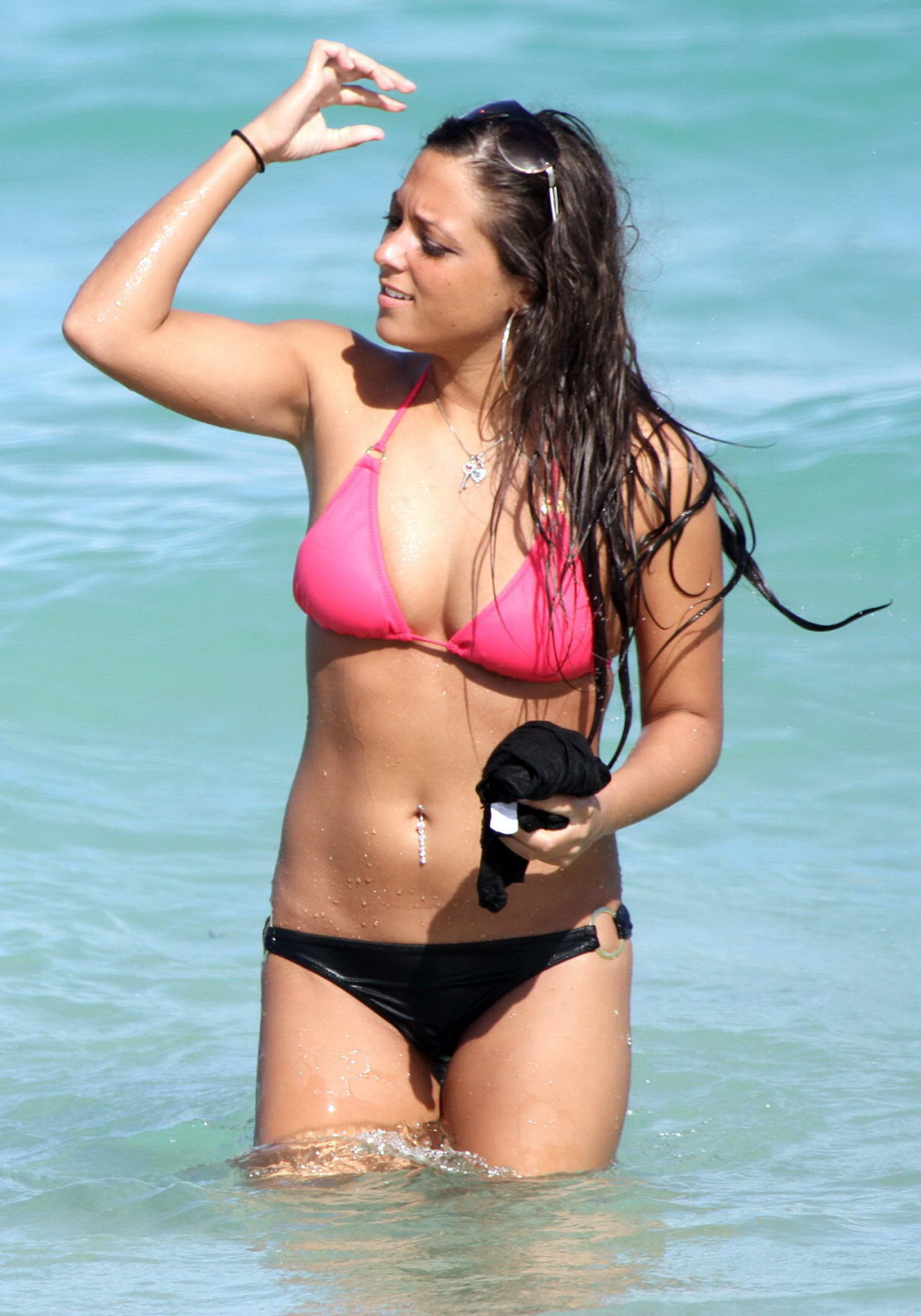 Sammi 'Sweetheart' Giancola busty wearing tiny bikini on Miami Beach #75348258