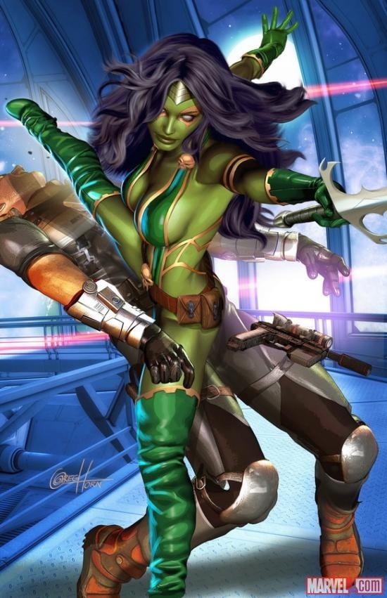 Gamora grüner Superhelden-Sex
 #69334001
