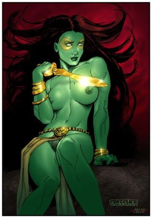 Gamora grüner Superhelden-Sex
 #69334043