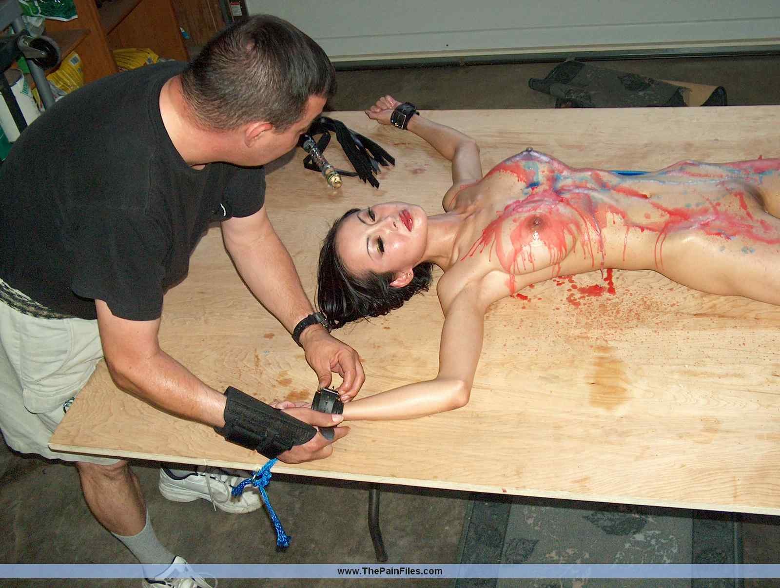 Asian pornstar Ange Venus strict bondage and hot wax punishment of dark beauty i #69787213