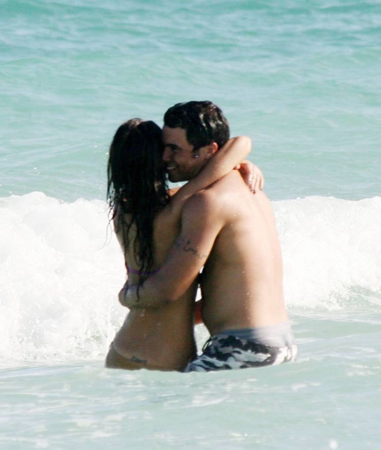 Jessica Alba nude see through bikini at the beach #72263013