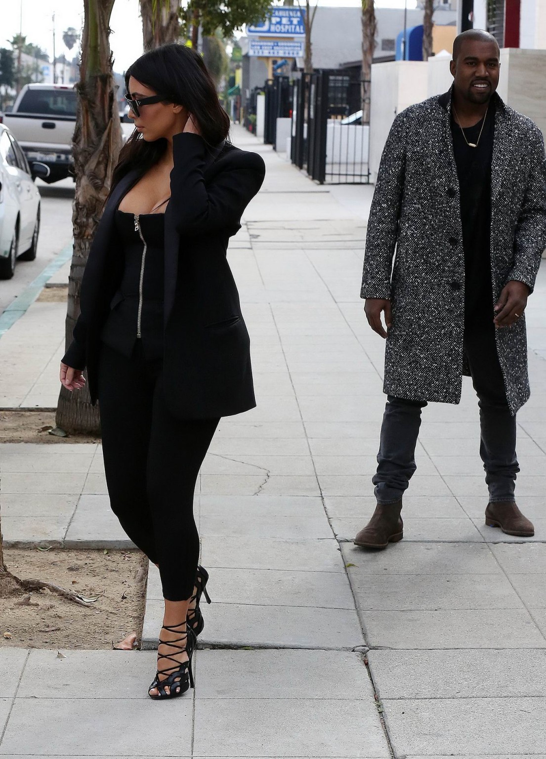 Kim Kardashian showing huge cleavage out in Los Angeles #75177762