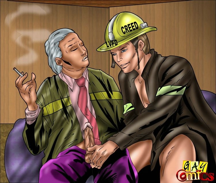 Gay firemen savoring each others shlongs before wild anal sex #69613898