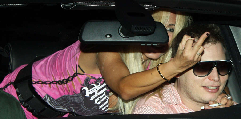 Shauna Sand exposing her great ass and panties upskirt in car and on street papa #75341921