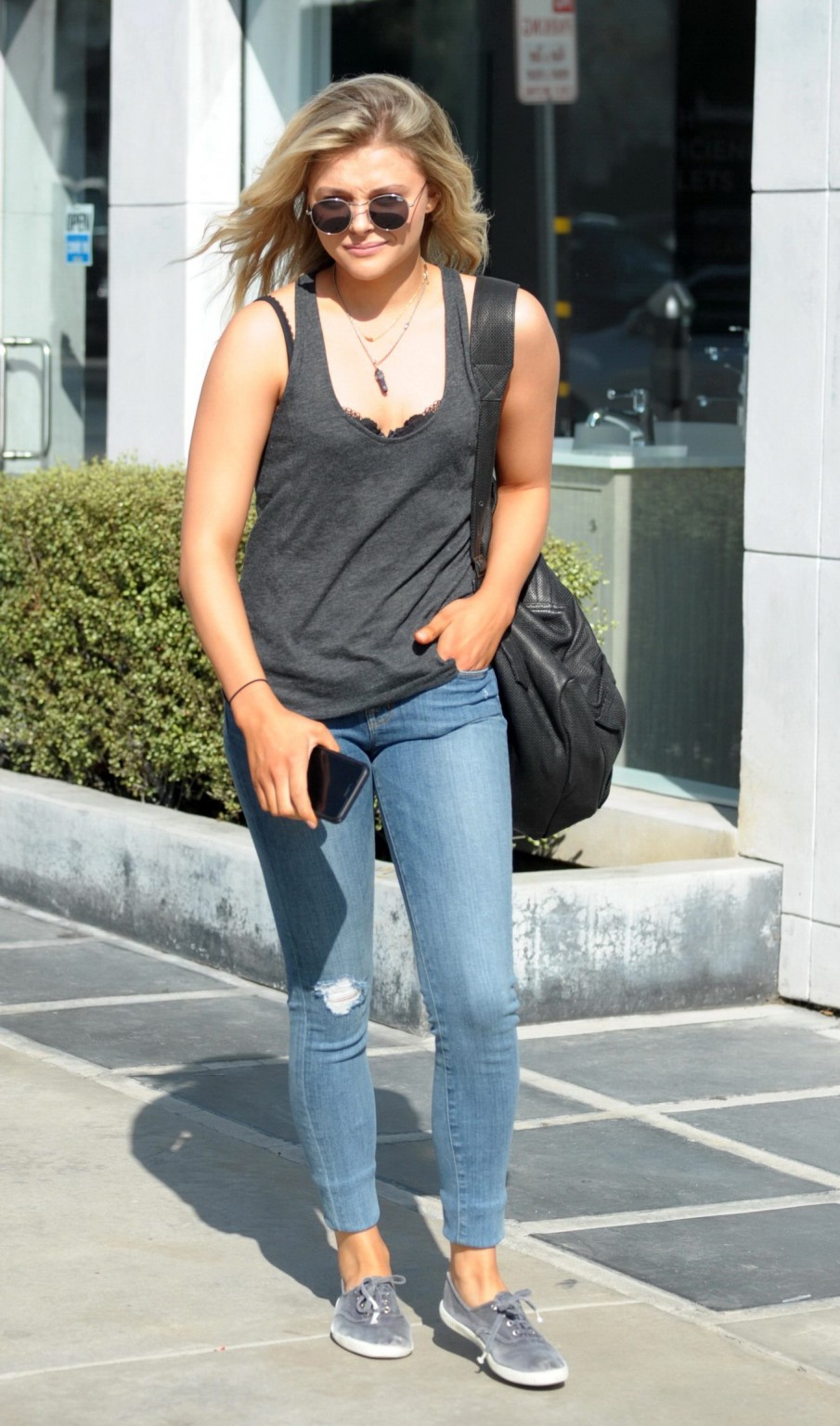 Chloe Moretz bra peek out in West Hollywood #75173452