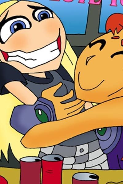 Starfire gets lesson and gets facialized #69669061