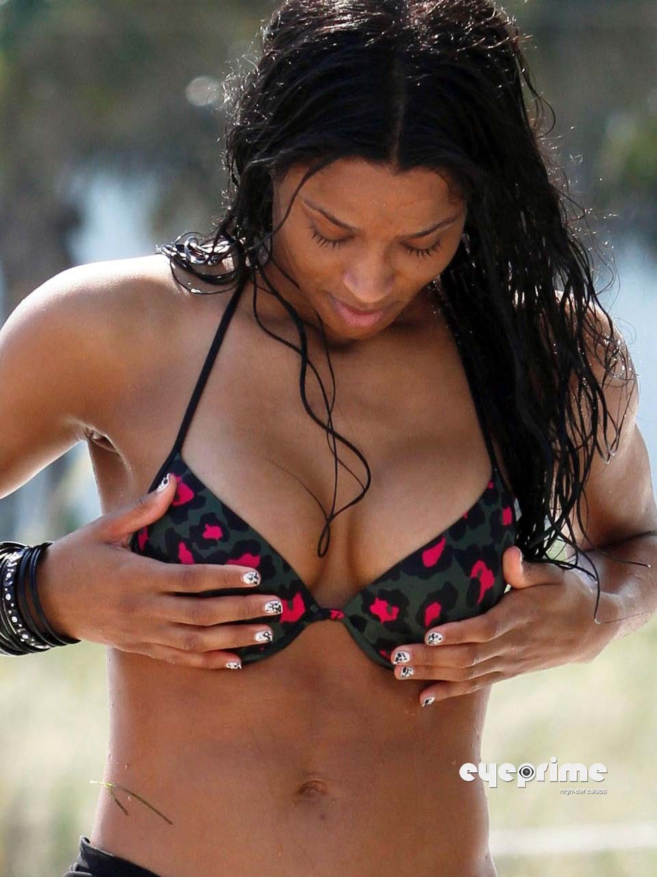Ciara exposing her fucking sexy body and huge cleavage in bikini on beach #75304253