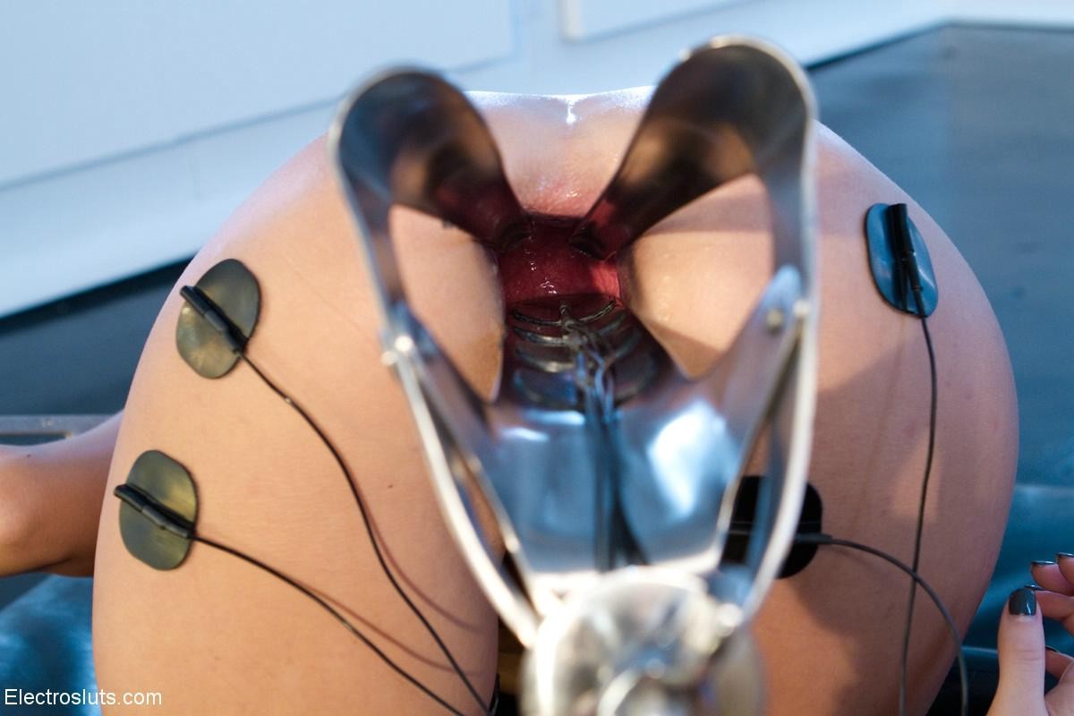 Babe gets tortured with electricity and anal fisted by lezdom #71976495