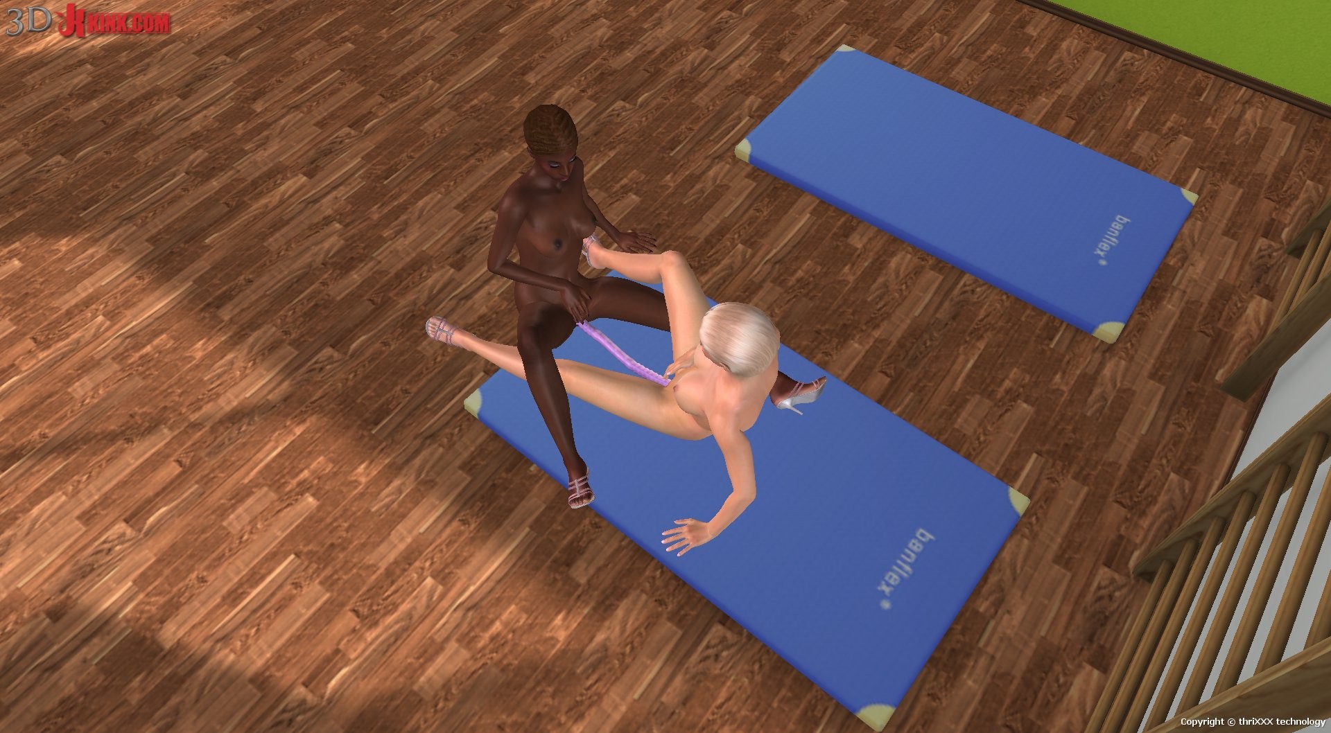 Sexo interracial lesbiano creado en un juego de sexo virtual fetichista en 3d.
 #69359477