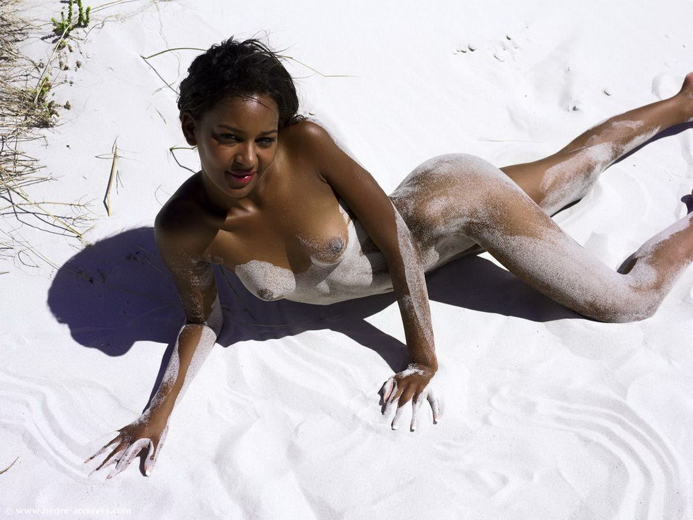 Naked girl naomi in dunes. ebony babe.
 #73428927