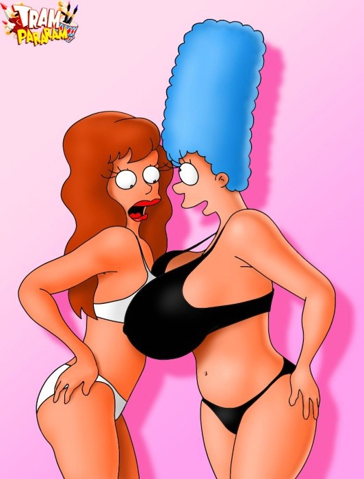 Marge Simpson toying herself. Sex with busty Simpsons hoes #69437993