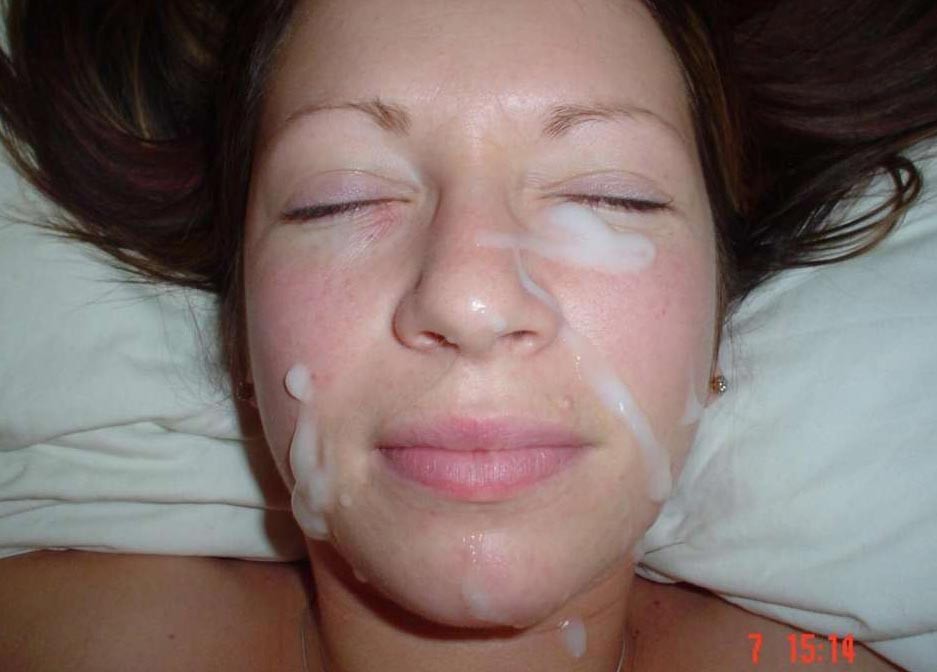 Real amateur girlfriends taking facials #75893355