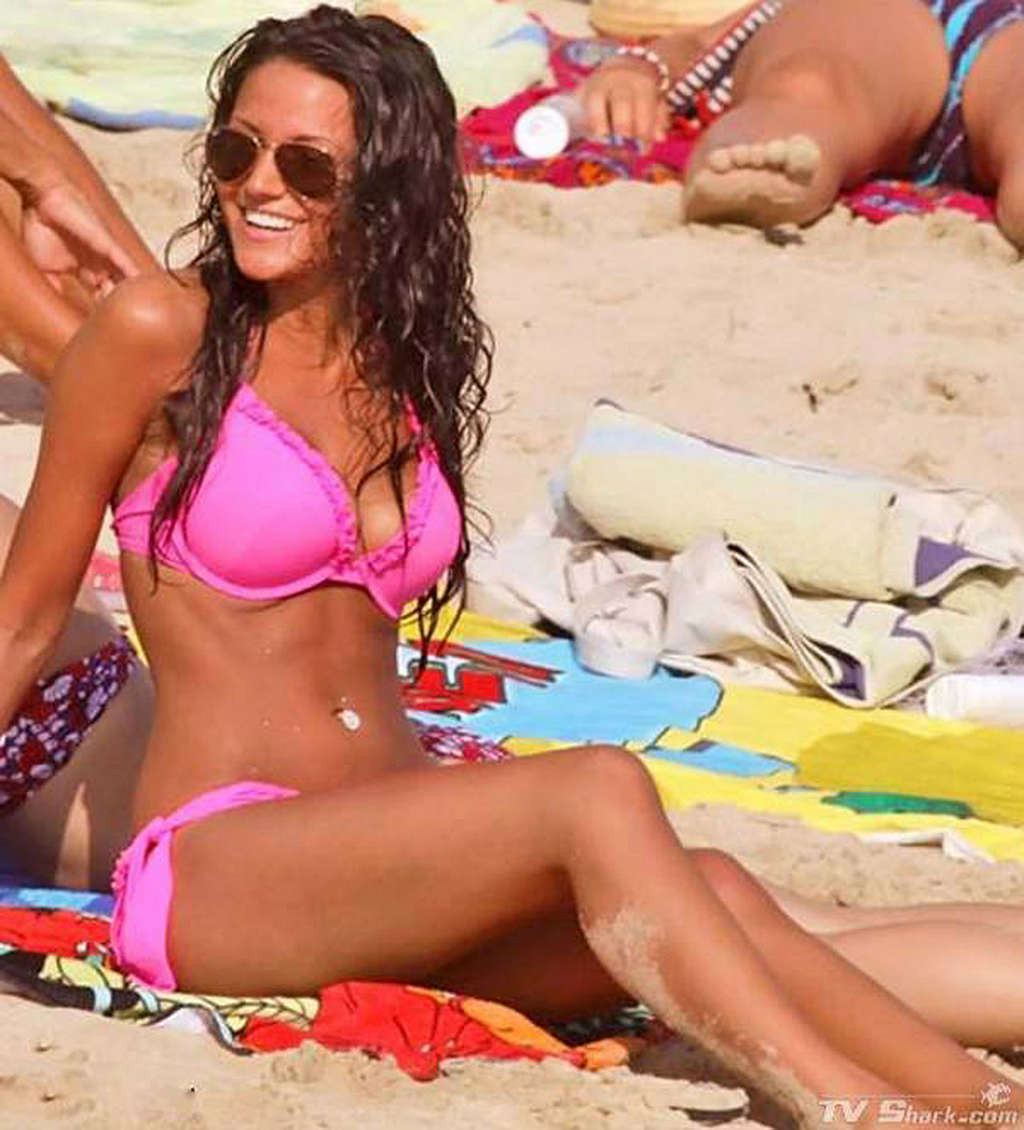 Michelle Keegan exposing her sexy body and hot ass in bikini on beach #75326359