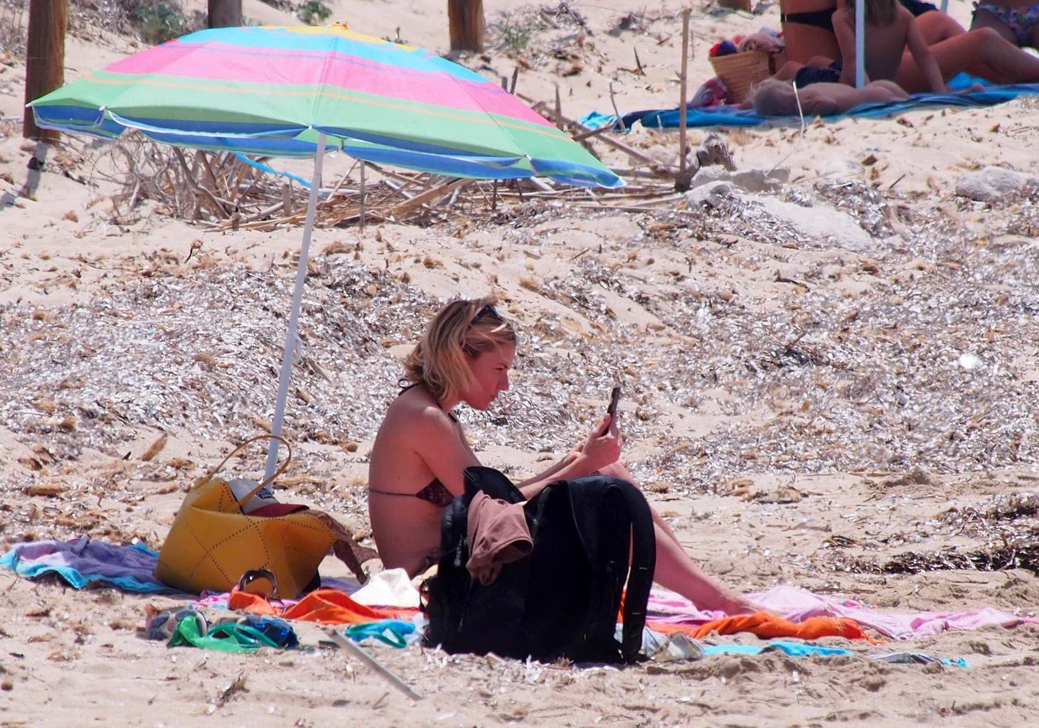 Sienna Miller indossa un bikini con stampa a serpente a Formentera
 #75159451