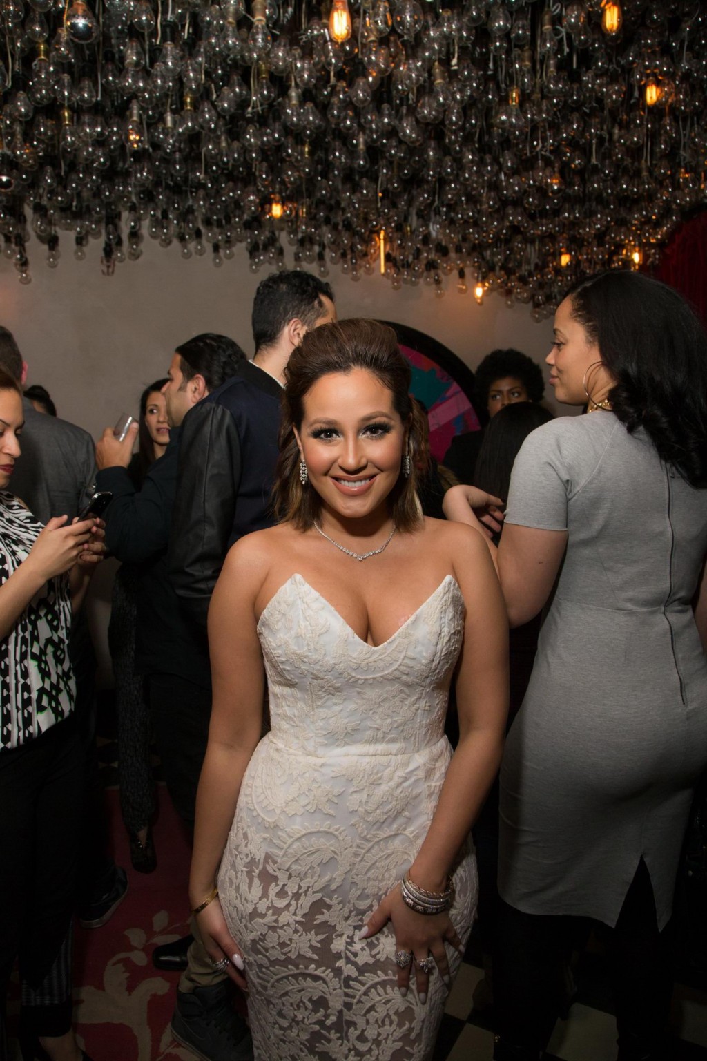 Adrienne Bailon showing huge cleavage at the  Effy Jewelry's 35th Anniversary Pa #75204847