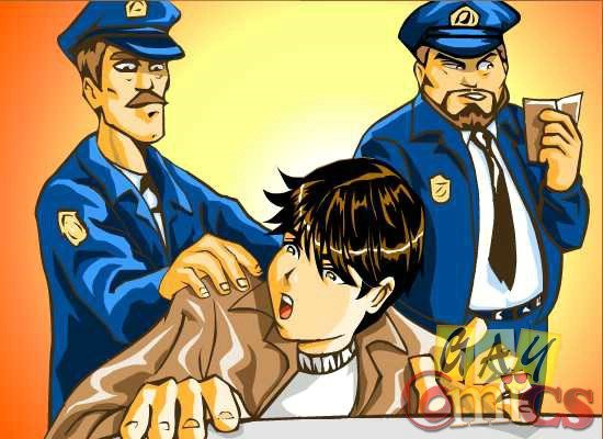 Fumetti gay su scopare con la polizia
 #69695012