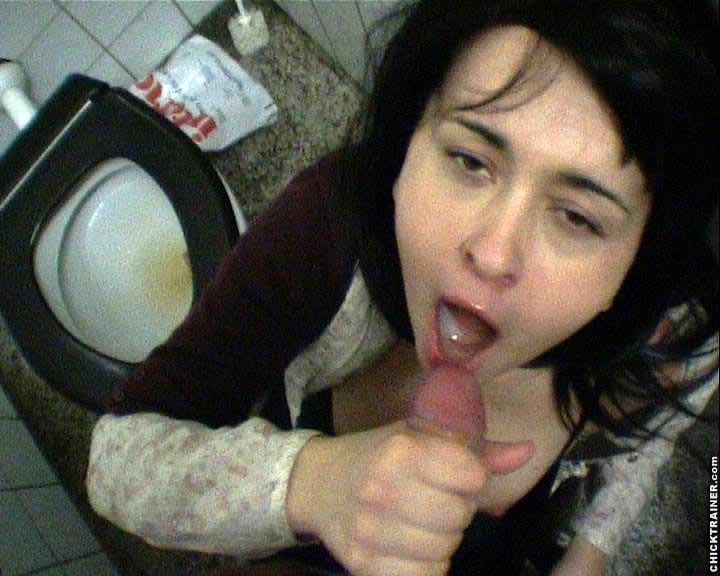 Public toilet blowjob with a nice facial and swallow #76065985