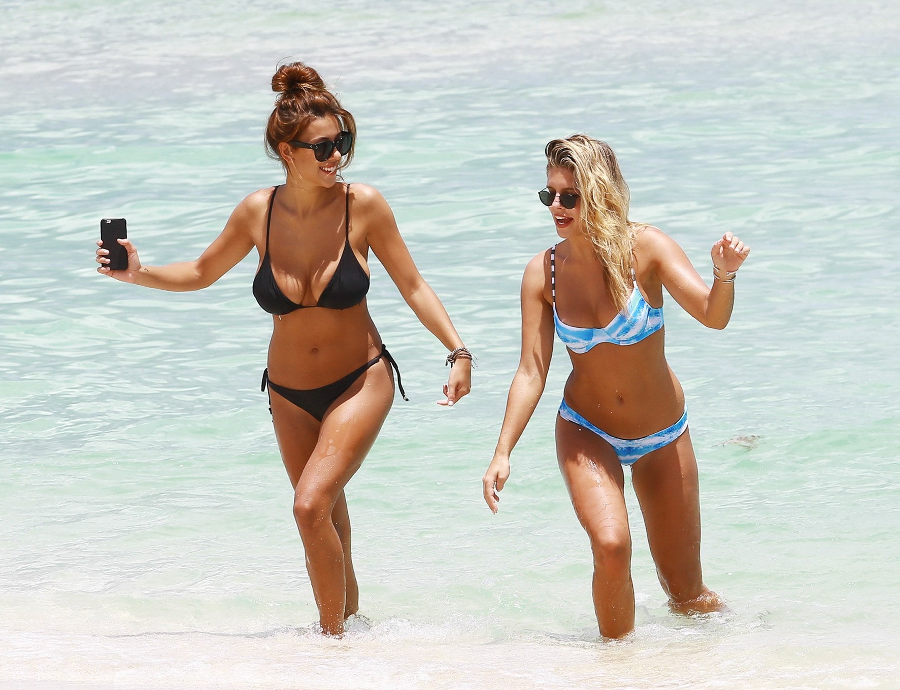 Devin Brugman shows off her curvy bikini body with Natasha Oakley at Miami Beach #75164488