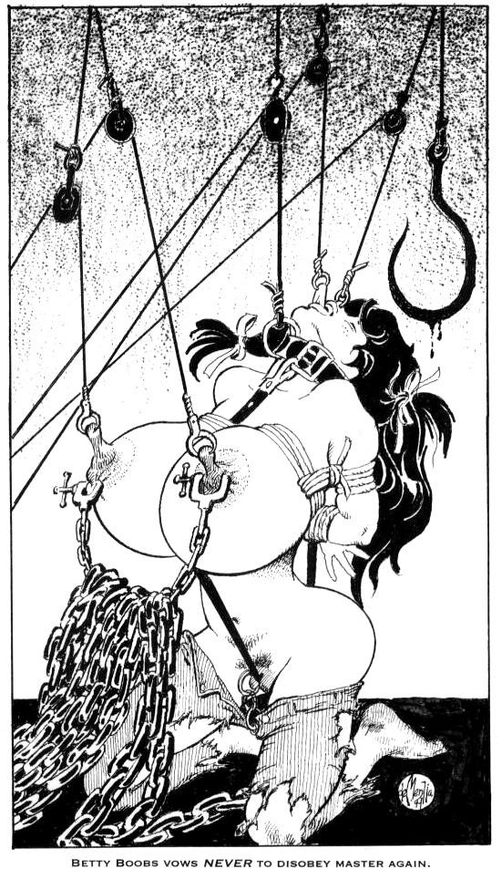 巨大な乳房をロープで縛る悪のダンジョン緊縛フェティッシュアート作品
 #69649917