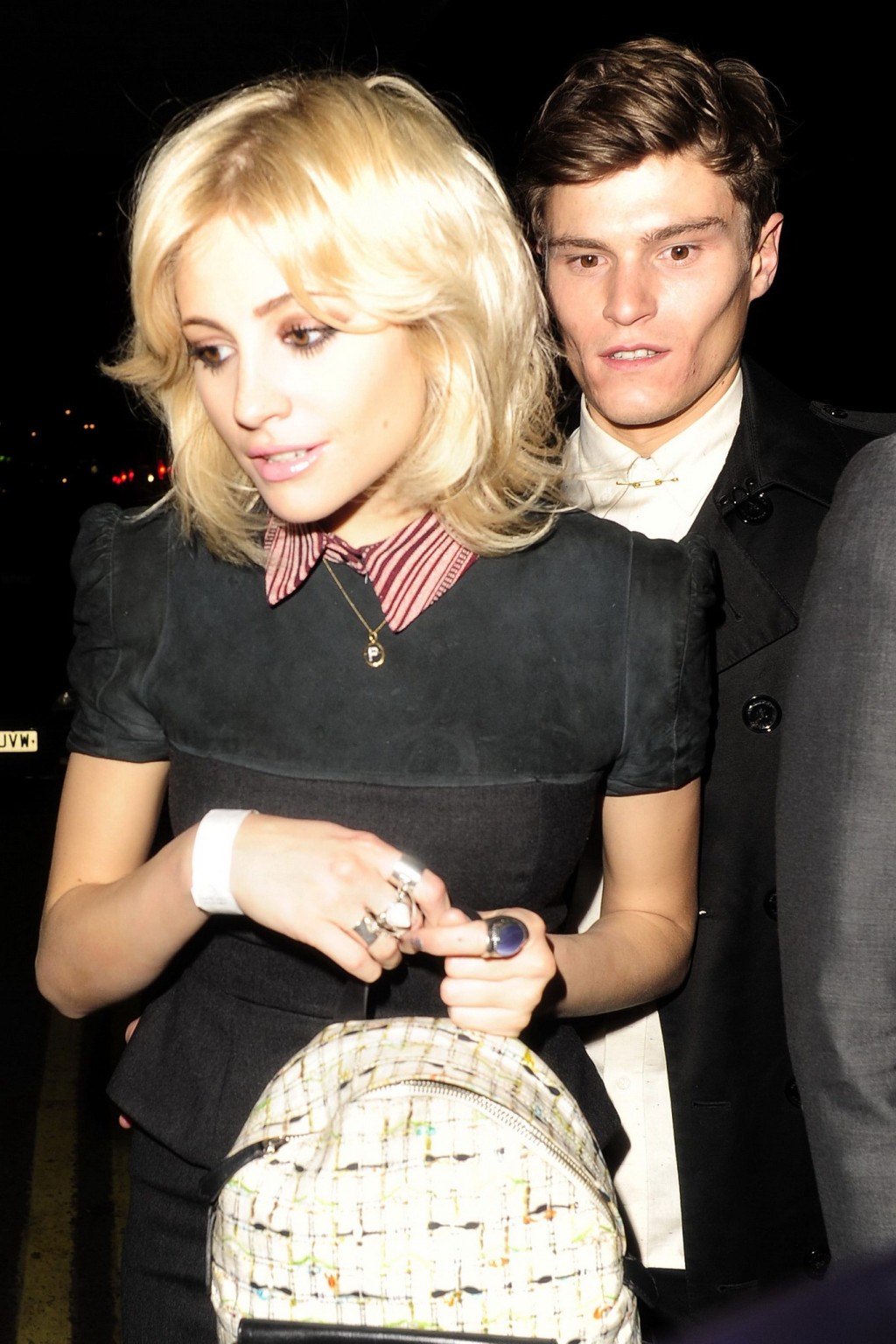 Pixie Lott flashing her panties outside the Rose Club in London #75265462