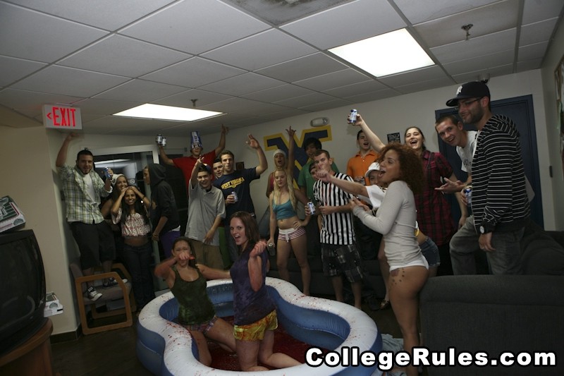 Awesome college babe gangbang party at my college dorm #79389854