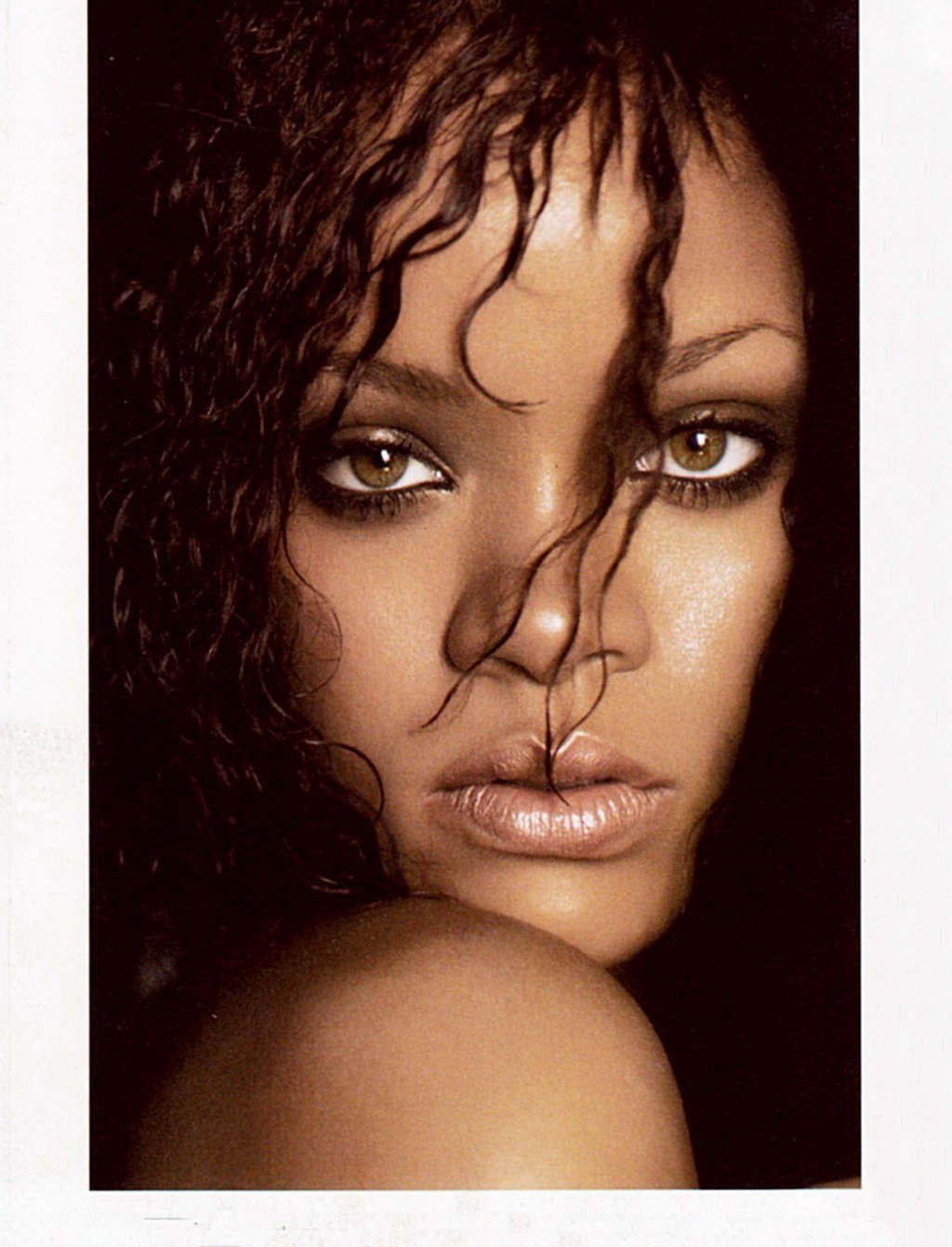 Rihanna fully nude but hiding for the November 2011 issue of Esquire magazine #75285516