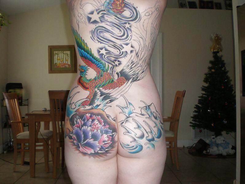 hot kinky girls with tattoos posing sexy #71011029