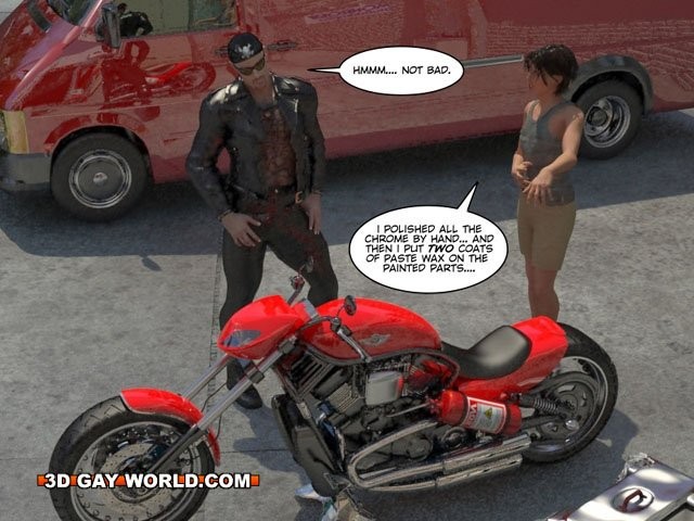 Muskel Biker Lektion 3d Homosexuell Comic Hentai anime bdsm Fetisch Toons
 #69415765