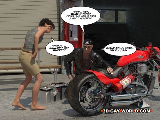 Muscolo biker lezione 3d gay comico hentai anime bdsm fetish toons
 #69415778